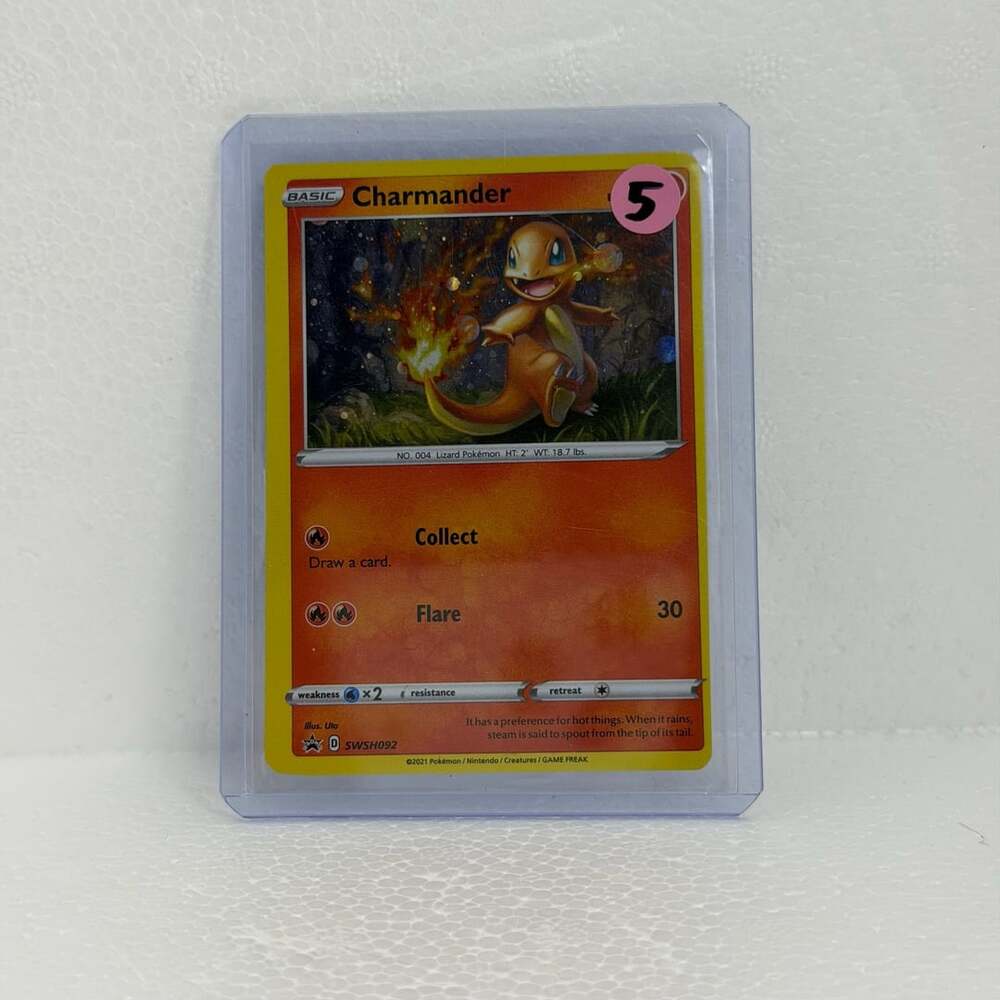 2021 Pokemon Black Star Promo Charmander SWSH092 Holo Rare